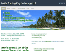 Tablet Screenshot of bensontherapist.com